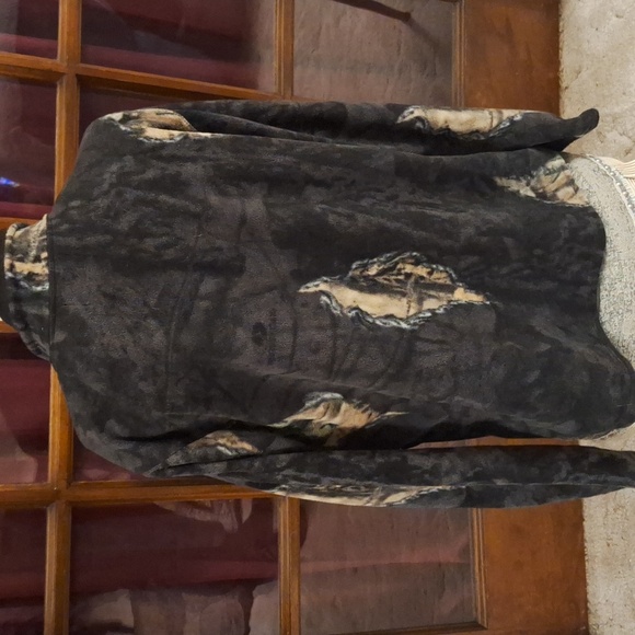 ECLIPSE Mossy Oak Camo Fleece Zipper Jacket L - Picture 4 of 8